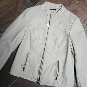 💜F2 faux leather jacket💜